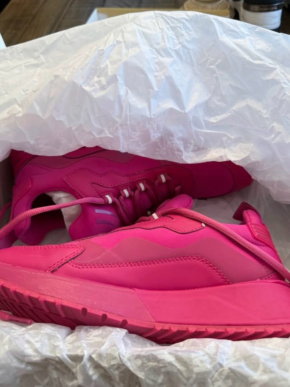 Michael Kors Women’s Hot Pink Platform Sneakers